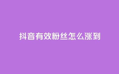 抖音有效粉丝怎么涨到500 - 如何快速提升抖音粉丝数量至500	。 第1张